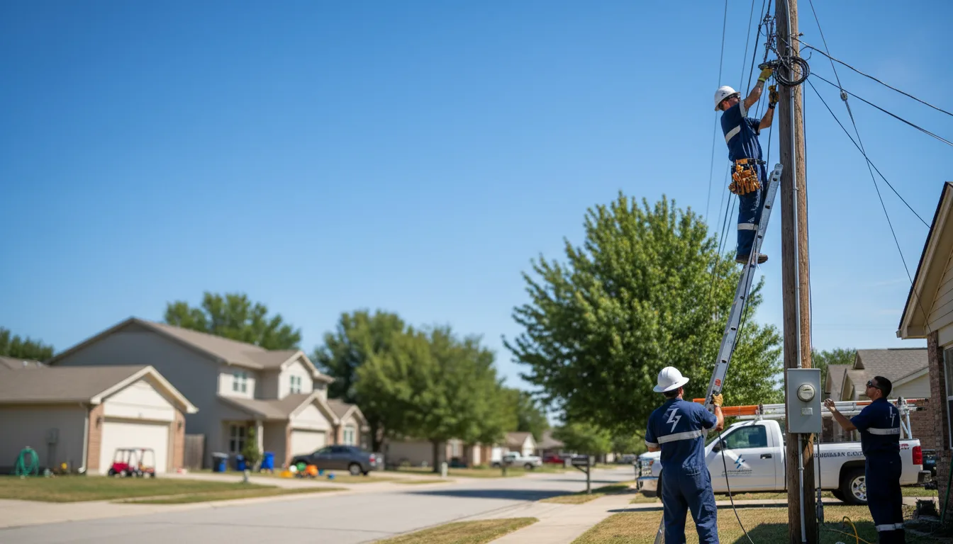 Residential electrician providing installation services in Garden City, TX